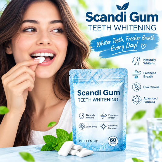 Scandi chewing Gum – Natural Teeth Repairing & Whitening
