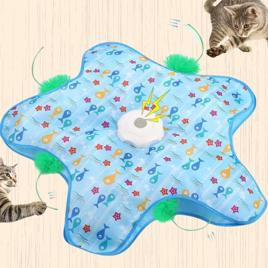 Interactive Hide & Seek Cat Toy – Motion Activated Mouse & Feather Teaser