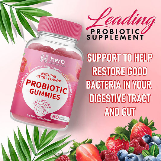 Probiotic Gummies – Digestive & Gut Health Support, 10 Billion CFU