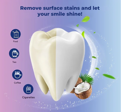 Coconut Oil Teeth Whitening Strips – Stain Removal & Fresh Breath.