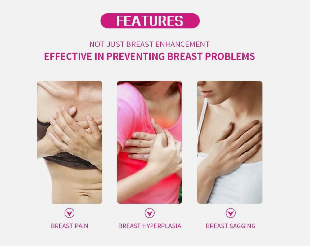 Breast Massager – Heat & Vibration Massage Device