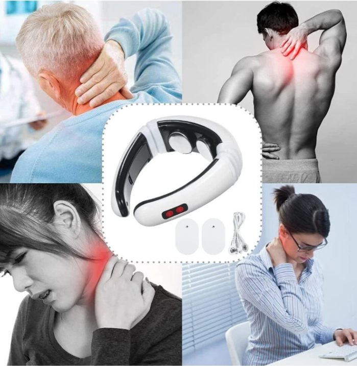 6-Mode Cervical Neck Massager – Wireless Muscle Relaxation Device