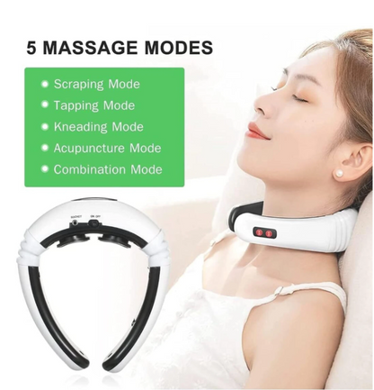6-Mode Cervical Neck Massager – Wireless Muscle Relaxation Device