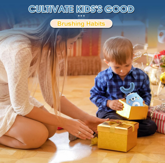 Kids U-Shaped Silicone Electric Toothbrush – 360° Automatic Toothbrush