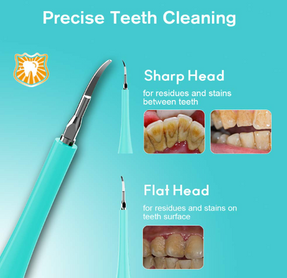 2-in-1 Electric Toothbrush & Dental Scaler – Sonic Teeth Cleaning Tool