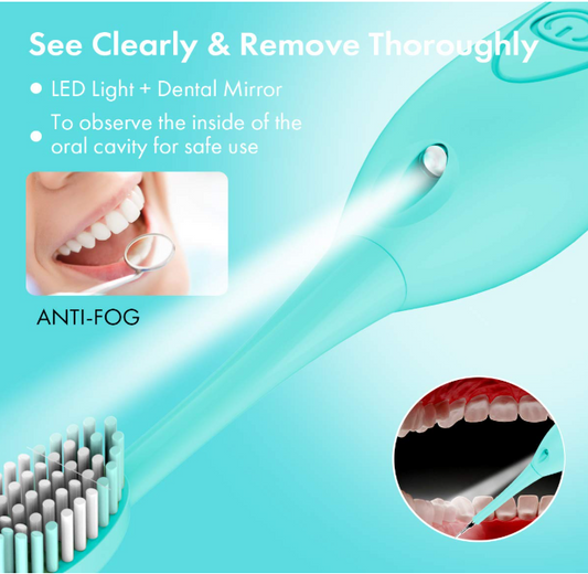 2-in-1 Electric Toothbrush & Dental Scaler – Sonic Teeth Cleaning Tool
