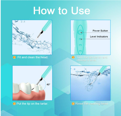 2-in-1 Electric Toothbrush & Dental Scaler – Sonic Teeth Cleaning Tool