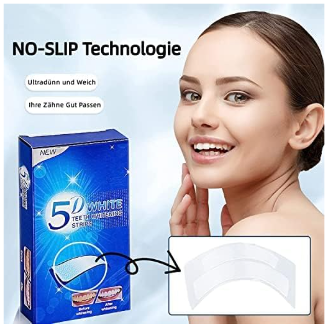 5D Teeth Whitening Strips – Gel Whitening Strips for a Brighter Smile