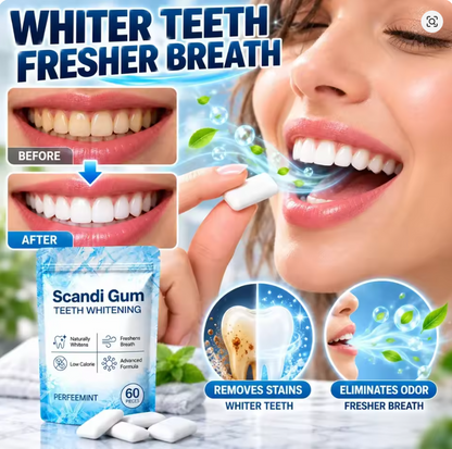 Scandi chewing Gum – Natural Teeth Repairing & Whitening