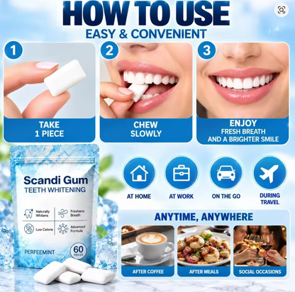 Scandi chewing Gum – Natural Teeth Repairing & Whitening
