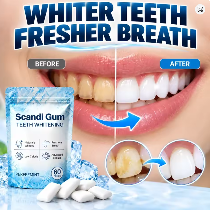 Scandi chewing Gum – Natural Teeth Repairing & Whitening
